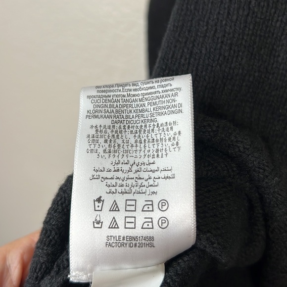 BCBGMAXAZRIA Iris Draped Puff Long Sleeve Sweater Size M - Picture 7 of 8